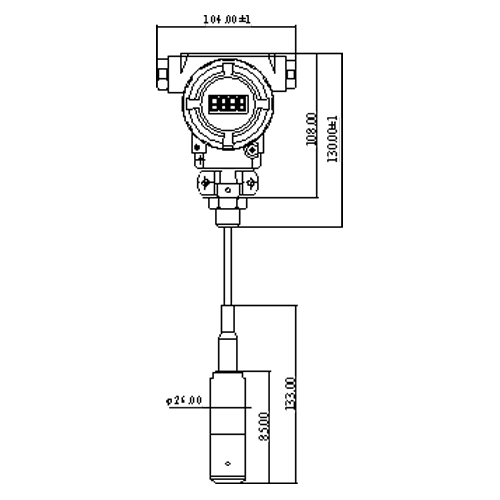 NBL-L-SMP4631 Серия RS485/HART/Взрывозащищённый интеллектуальный раздельный датчик уровня.png NBL-L-SMP4631 Серия RS485/HART/Взрывозащищённый интеллектуальный раздельный датчик уровня.png